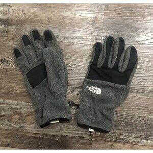 The North Face Mens XL Denali Etip Gloves Gray & Black